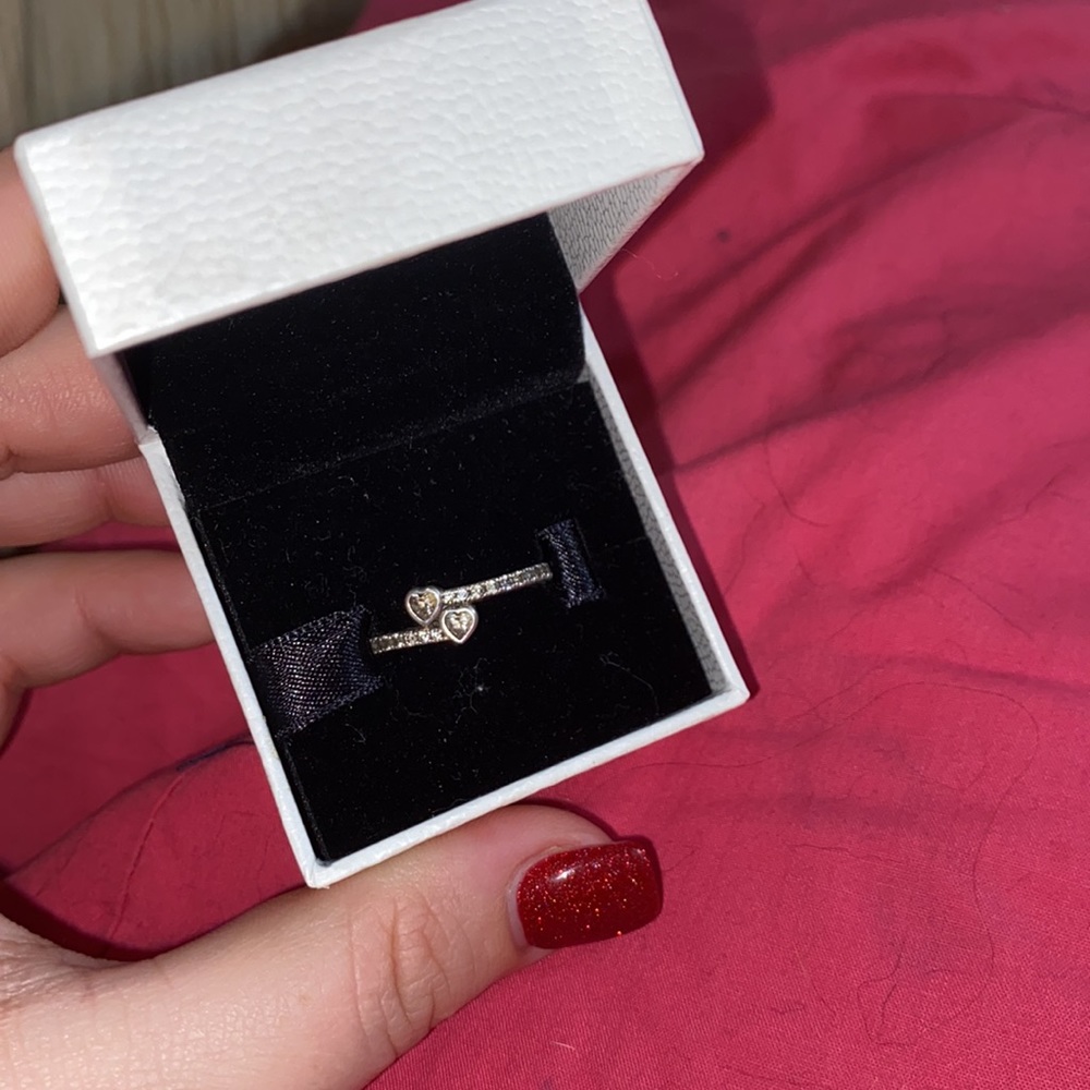 Pandora 2 hearts promise ring
